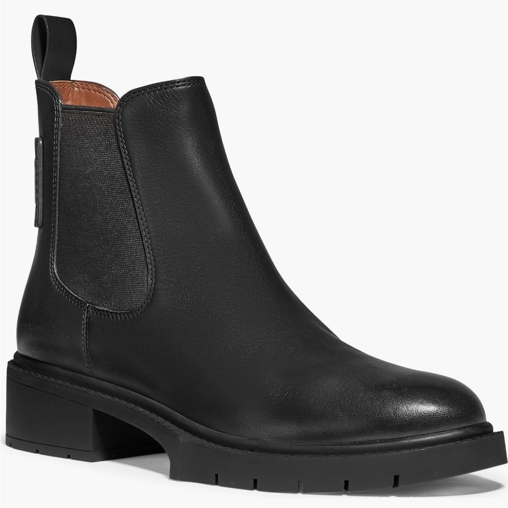 Coach Linden Leather Chelsea Boots